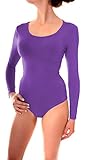 body lila Das Body Long Sleeve mit langen Ärmeln ist in der Einheitsgröße One Size erhältlich und passt für Größe 34 bis 38