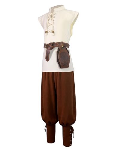 Disfraz infantil vikingo medieval XL 11-12 años miniatura 2