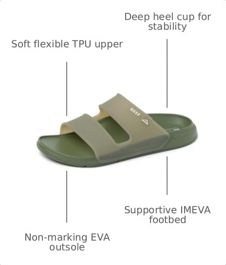 Image of REEF Men's Oasis Double Up Waterproof Slides