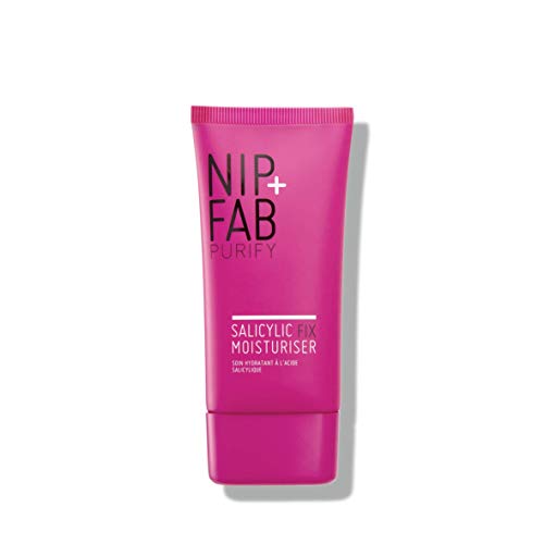 Nip + Fab Salicylic Acid Fix | Crema Hidratante con Ácido Salicílico | Crema Hidratante Ligera | Niacinamid | Ácido Hialurónico | Ácido BHA | Control de Sebo | Poros Purificados | 40 ml