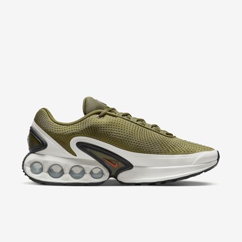 Nike Air Max Dn Shoes (DV3337-300, Olive Flak/Black/Olive Flak/Gym Red) Size 123