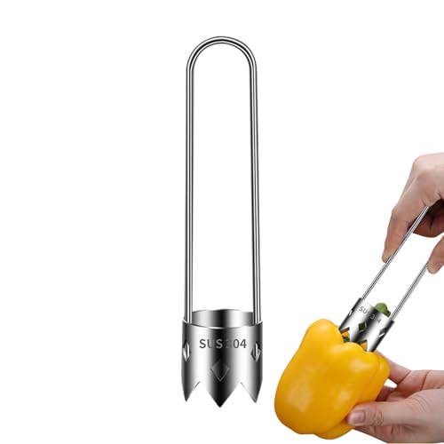 2024 Upgrade Apple Corer and Pineapple Cutter, Stainless Steel Vegetable and Fruit Corer, Red Pepper Corer, Multifunctional Kitchen Tool for Apple Core Cutter & Plum Stoner