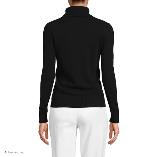 Image of Lands' End Women's Cashmere Turtleneck Sweater