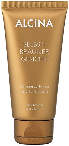 ALCINA Selbstbräuner Gesicht - Für eine zarte und natürliche Bräune - Mit Hyaluron und Vitamin E - 1 x 50 ml - Image 4