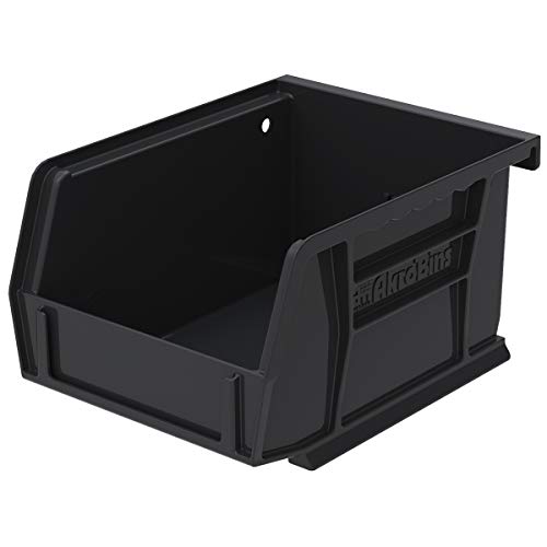 Free Shipping 🛒 Akro-Mils 30210 AkroBins ESD Electrostatic Dissipative Anti-Static Stack and Hang Storage Bins, (5-Inch x 4-Inch x 3-Inch), Black, (24-Pack) (30210ESD)