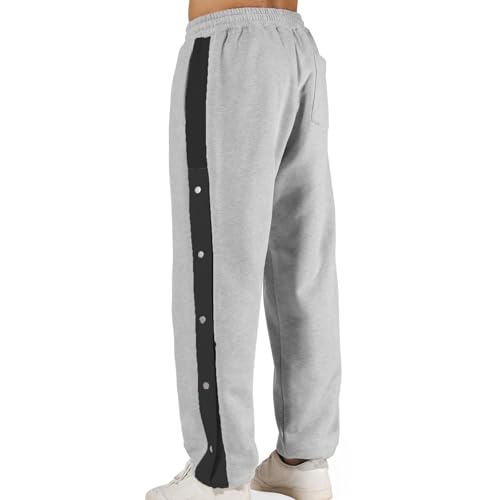 Men's Loose Fit Casual Lightweight Elastic Waist Summer Beach Pants Breathable Patchwork Sports Sweatpants Trouser2