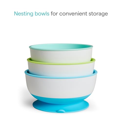 Munchkin Stay Put Suction Bowls with Lids — 3-Pack — view 5