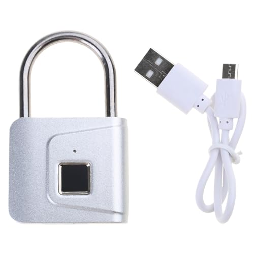 Candados biométricos de huellas dactilares Cerradura sin llave Cerradura de huella digital de tamaño mediano adecuado para armarios de gimnasio y para uso al aire libre