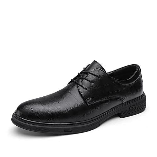 Zapatos Oxford de hombre elegantes con puntera bruñida para la oficina y eventos