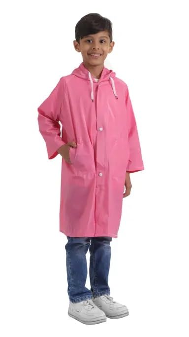 Image of WKLOUYHE Rainwear Boys Raincoat Hood Raincoat Kids Rain Suit Pack Of 01