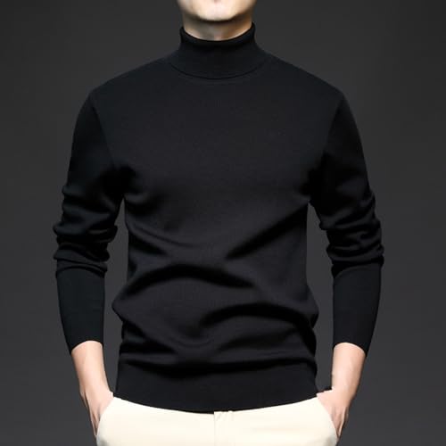 Men's Wool Sweater Autumn and Winter High Collar Leisure Wool Underwear2