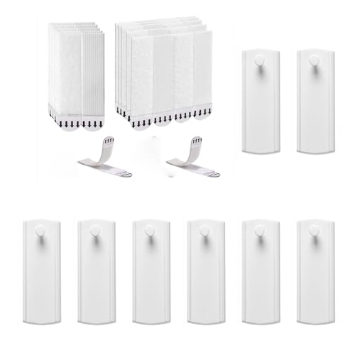 Image of Large Universal Hanging Strips, 8 Picture Hangers,12-Pairs(24 Strips) Sticky Picture Hangers for Walls Damage Free Picture Hanging Hooks Heavy Duty, No Nails Picture Hooks
