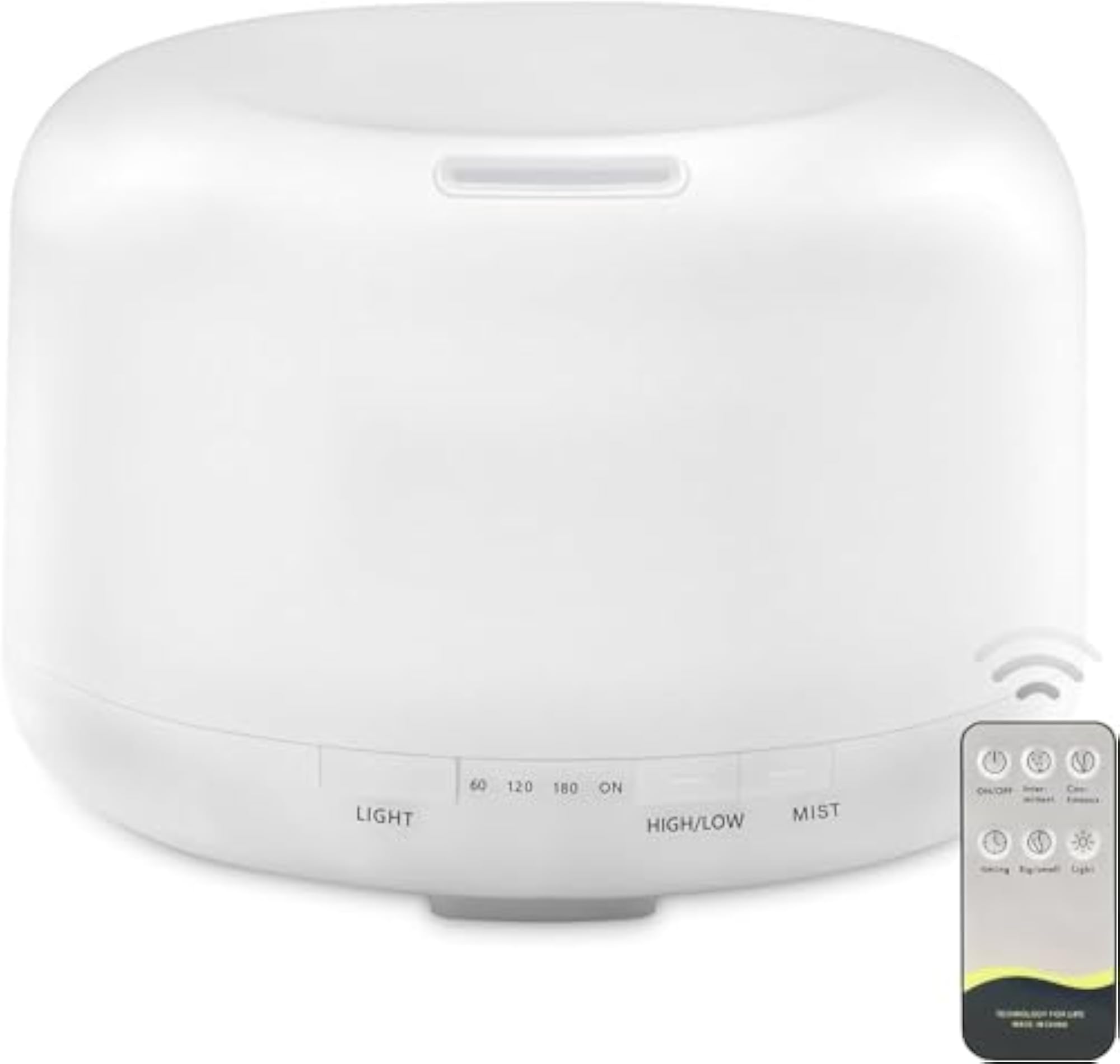 500ml Premium Essential Oil Diffuser with Remote Control, 5 in 1 Ultrasonic Aromatherapy