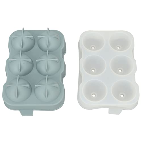 Molde de silicona para cubitos de hielo con 6 cavidades miniatura 1