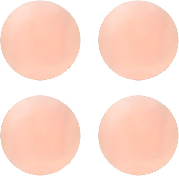 Nipple Covers for Women - Reusable Silicone Pasties, Waterproof & Seamless Adhesive Breast Petals, Invisible No-Show Sticky Bra, Washable & Soft