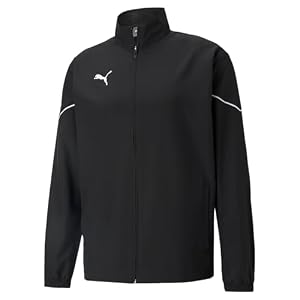 Puma Herren Trainingsjacke Teamrise Sideline Jacket, Black-Puma White, L, 657326