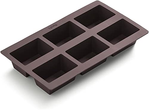 Lékué Molde para panecillos, Silicona, Marrón, 45x35x25 cm