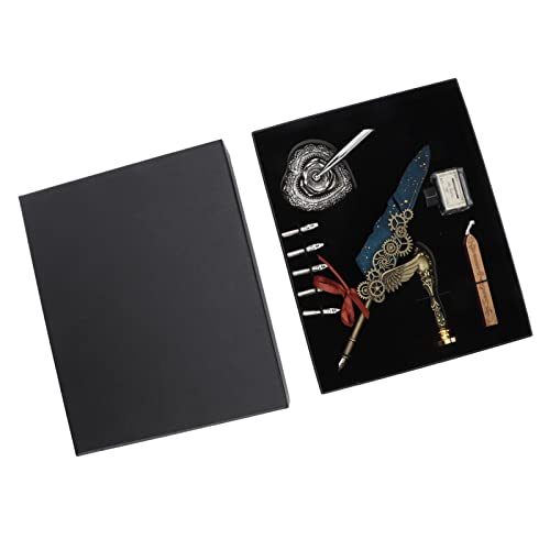 Ensemble de stylos à plume Omabeta en métal : écriture calligraphique sans ratures
