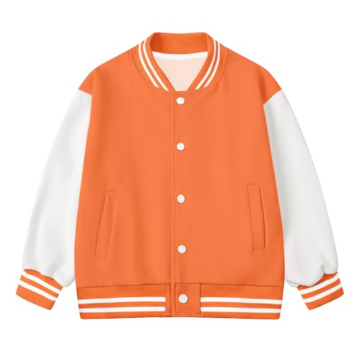 Image of ARTMINE Kids Baseball Jackets Casual Varsity Jacket School Bomber Jackets