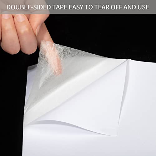 20 Sheets Double-Sided Tape Sheet A4 Size Craft Adhesive Tape 8.3 X11.7 Inches Strong Sticky Tape For Diy Arts Craft Photo Albums Home Decoration #TOP2