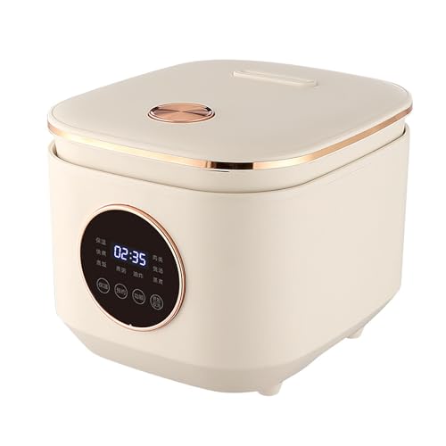 HmLotd Rice Cooker Multifunctional Non-stick Rice Cooker, 5 Litre Capacity, Intelligent Reservation, Non-stick Coating Inner Pot, Easy to Clean, Can Cook Oatmeal, White Rice