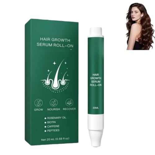 Roll-on Sérum Croissance Cheveux au Romarin lotion cuir chevelu formule plantes traitement anti-chute