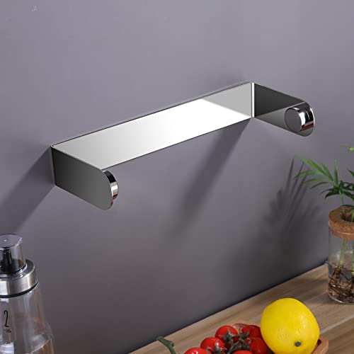 Image of ZUNTO Adhesive Paper Towel Holder, Under Cabinet Paper Towel Rack for Kitchen - Great Space Saver, SUS 304 Stainless Steel (Polished)