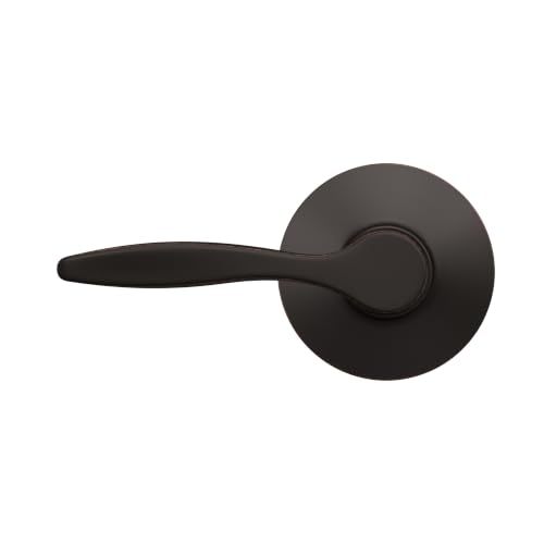 Image of Schlage Delfayo Hall /Closet Passage Door Handle, Reversible, Aged Bronze | Hall or closet lever door handle with no lock, Easy to install, Certified durability, Universal fit