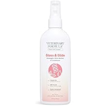 Veterinary Formula Smart Coat Complex Gloss & Glide Detangler, 8 Fl oz Shine Builder, Conditioner Spray for Dogs Quickly Detangles Matted Hair with Silk Protein and Antioxidants
