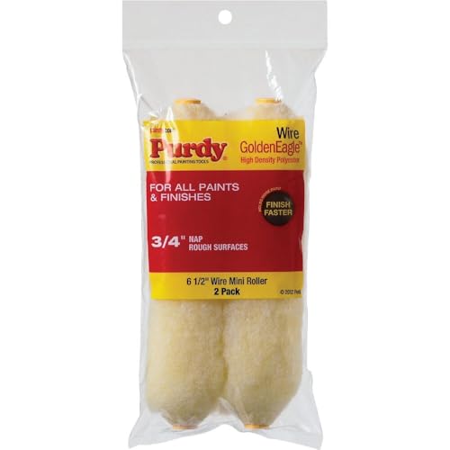 Purdy 140626024 Jumbo Mini Golden Eagle Roller Replacement, 2-Pack, 6-1/2 inch x 3/4 inch nap