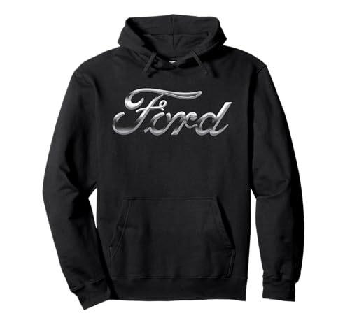 Ford Chrome Script Logo Pullover Hoodie