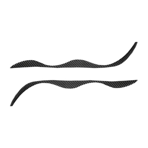 Car Eyelid Eyebrow Cover Front Eyelid Eyebrow Cover Trim For 1998-2005 3 Series E46(Without 3Color Strip)