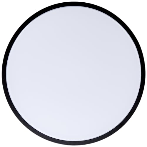 Plafonnier LED 24W Lightbox Basic avec cadre noir fin et design plat de 33cm - 6