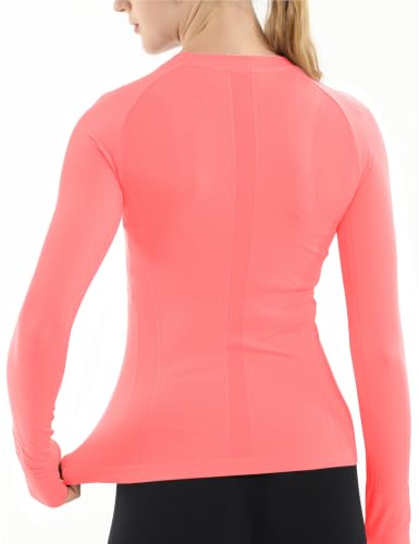 Image of MathCat Seamless Long Sleeve Workout Tops for Women