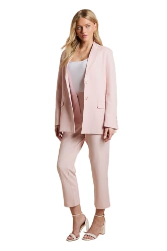 Image of Dorothy Perkins High Waist Tailored Tapered Trouser, 10, Blush