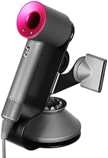 Kyrio Magnetic Hair Dryer Holder Stand for Dyson Supersonic, Aluminum Alloy Countertop Storage Stand Desktop Hair Dryer Bracket Compatible with Dyson Hair Dryer Diffuser and Nozzle (Black)