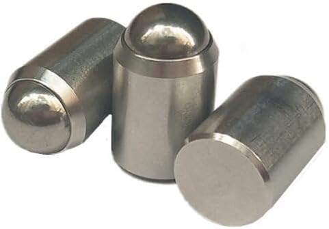 Generic M2 M3 M4 M5 Ball plunger smooth body ball spring plunger stainless steel positioning beads 2.5/3/4/5/6mm length 10pcs - (Length: M5 x 6mm)