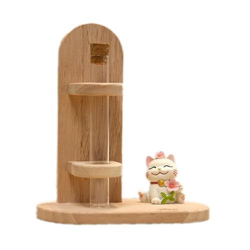 Caja para bigotes de gato y perro en madera con textura elegante 2