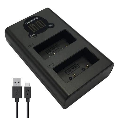 Cargador doble USB LCD NP-W126S para cámaras Fujifilm XT30 II XT5 XT200 XM5