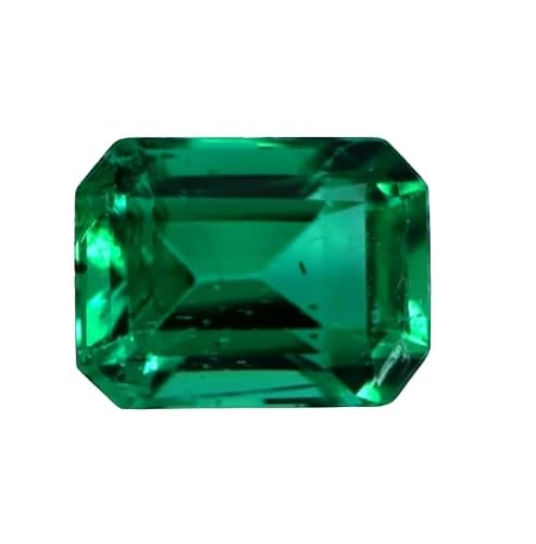 ARPITA GEMS - Pierre de panna zambienne certifiée de 6,50 carats avec la meilleure qualité émeraude panna A1+ astrologique lâche de qualité (approbation de la qualité du bâton), cristal de pierres,