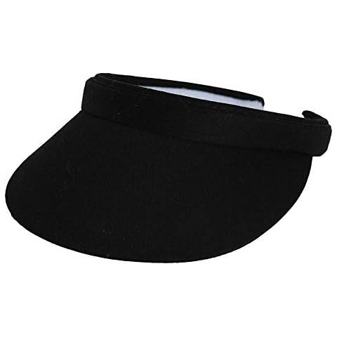 TOP HEADWEAR TopHeadwear Sports Cotton Twill Clip-On Visor - Black Cover