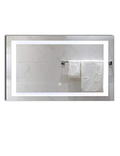 40x24 inch Dimmable LED Lighted Bathroom Wall Mounted Vanity Mirror + Dimmable Memory