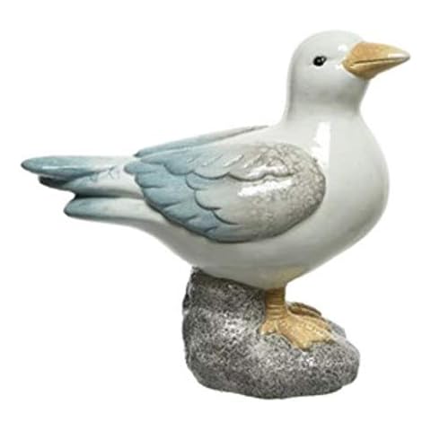 Standing Seagull POTTERY Ornament/Decoration - Seaside/Beach Hut/Nautical Decor - 16cm Cover