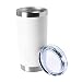 HASLE OUTFITTERS 20oz Tumblers Stainless Steel Mugs with Lid Double Wall Vacuum Insulated Coffee Cups for Cold & Hot Drinks 1 Pack White