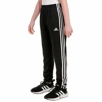 Adidas Boys Jogger Three Strope Detail On Seam Pockets (Black, M)2