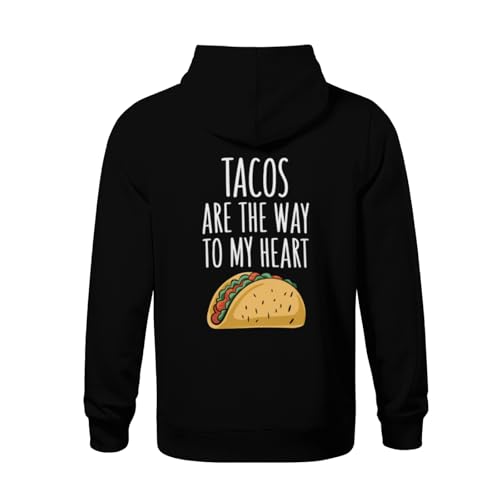 Kids Tacos Are The Way To My Heart Boys Girls Lightweight Kangaroo Pocket Fleece Hoodies3