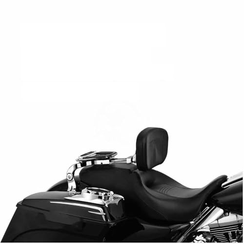 Sissy bar chrome haut de gamme pour dossier passager Harley Touring finitions soignées