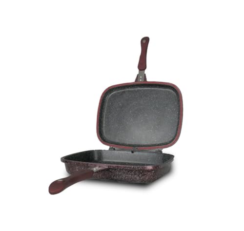 Royal Swiss Double Sided Stone Frying Pan, 32 cm, Black