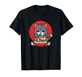 Ramen Cat Kawaii Comiendo Ramen Sopa de fideos japoneses