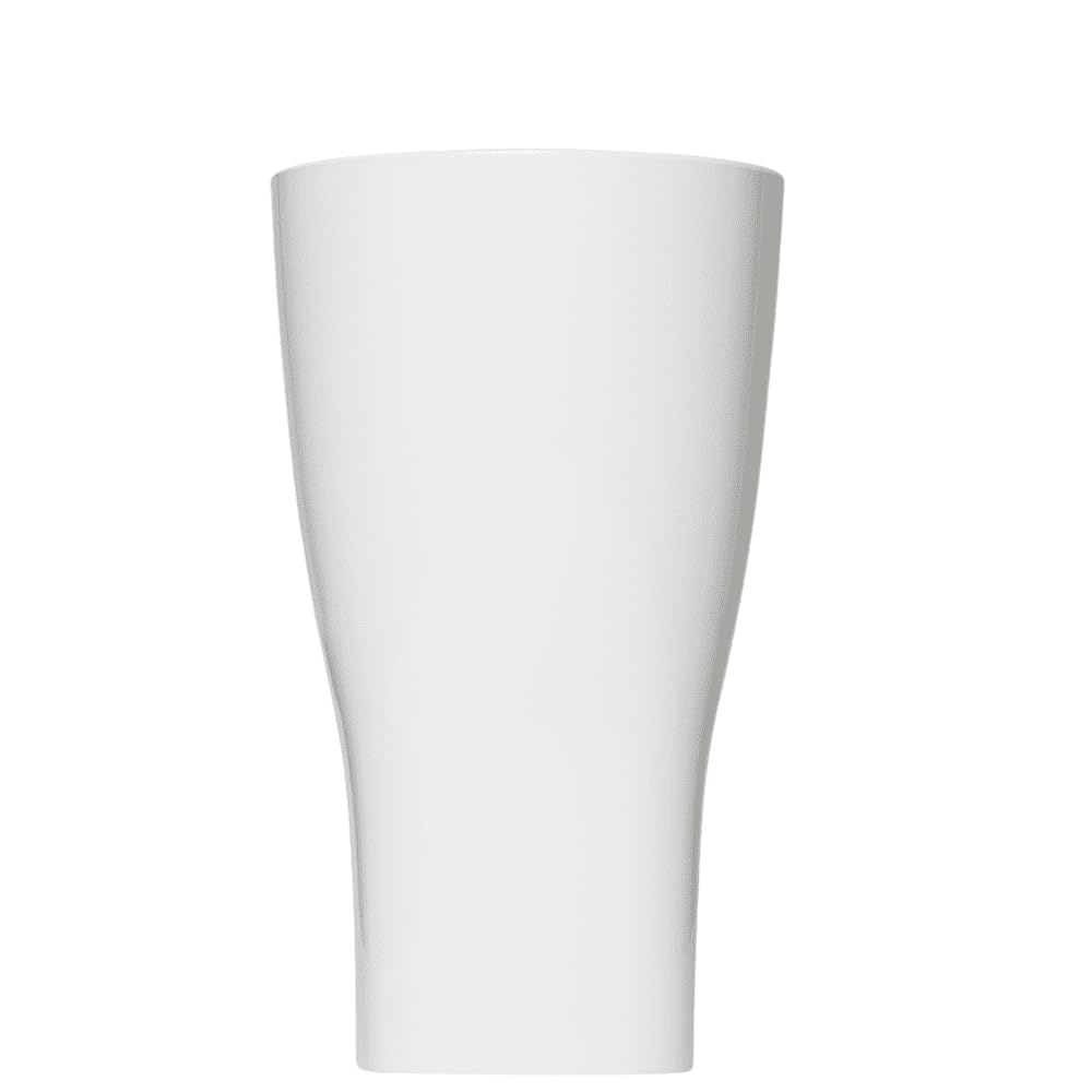 AIOS Tritan Renew Plastic Tumblers | Set of 6 | Virtually Unbreakable and Dishwasher Safe | 380ml Capacity | Ideal for All Occasions | BPA-Free, Made in UK (4, White)
